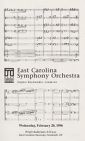 Program of the East Carolina University Symphony Orchestra, February 28, 1996